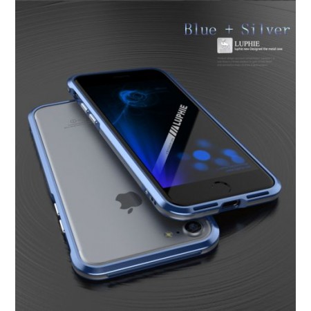 Алюминиевый бампер Luphie Blade Sword для Apple iPhone 7 / 8 (4.7'') Синий (977)