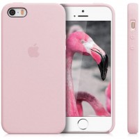 Чехол Silicone Case (AA) для Apple iPhone 5/5S/SE Рожевий (17126)