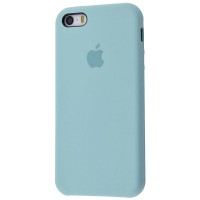 Чехол Silicone Case (AA) для Apple iPhone 5/5S/SE Блакитний (17130)