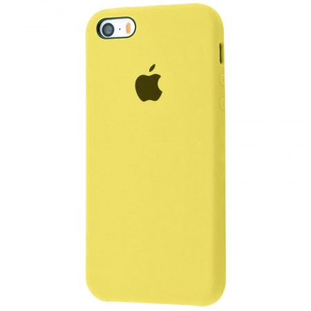 Чехол Silicone Case (AA) для Apple iPhone 5/5S/SE Желтый (17134)