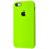 Чехол Silicone Case (AA) для Apple iPhone 5/5S/SE Салатовий (17135)