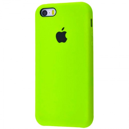 Чехол Silicone Case (AA) для Apple iPhone 5/5S/SE Салатовый (17135)