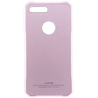 Металлический бампер Luphie Daimond Series с акриловой вставкой для iPhone 7 plus / 8 plus (5.5'') Розовый (12047)