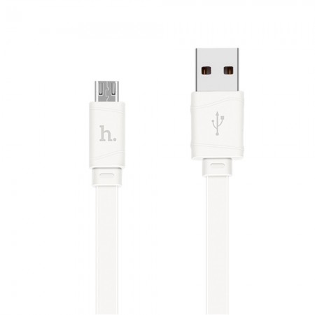 Дата кабель Hoco X5 Bamboo USB to MicroUSB (100см) Білий (13849)