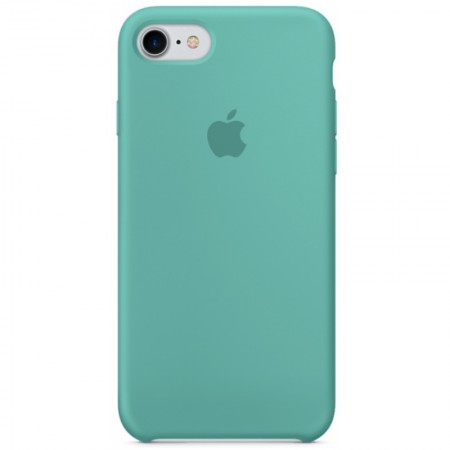 Чехол Silicone case (AAA) для Apple iPhone 7 / 8 (4.7'') Бирюзовый (1061)