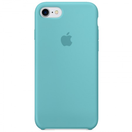 Чехол Silicone case (AAA) для Apple iPhone 7 / 8 (4.7'') Бирюзовый (1062)