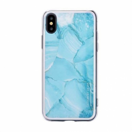 Силиконовый чехол Devia ''Landscape'' для Apple iPhone X (5.8'') Бирюзовый (12070)