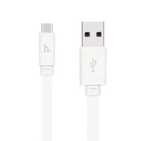 Дата кабель Hoco X5 Bamboo USB to Type-C (100см) Белый (13853)