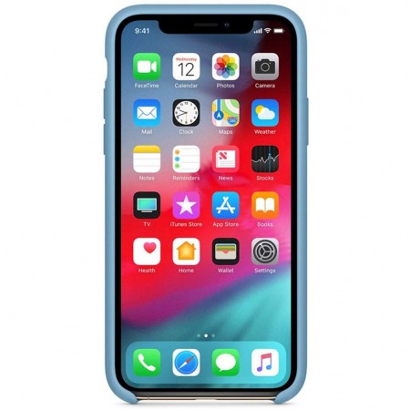 Чехол Silicone Case (AA) для Apple iPhone 6/6s (4.7'') Голубой (1112)