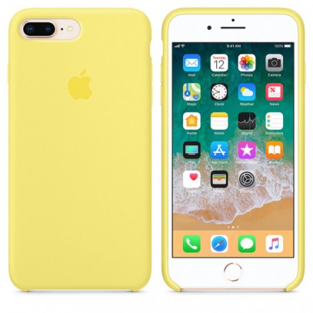 Чехол Silicone Case (AA) для Apple iPhone 7 plus / 8 plus (5.5'') Желтый (1203)