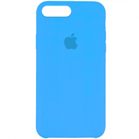 Чехол Silicone Case (AA) для Apple iPhone 7 plus / 8 plus (5.5'') Голубой (1193)
