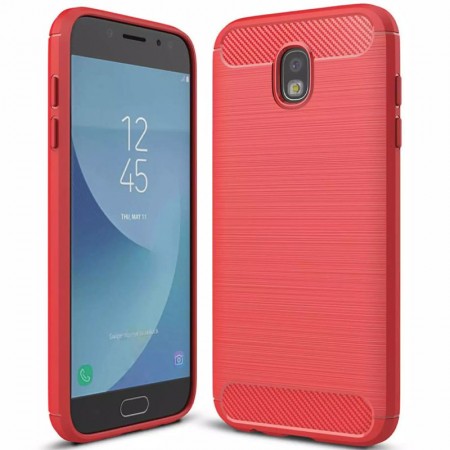 TPU чехол Slim Series для Samsung J730 Galaxy J7 (2017) Красный (12092)