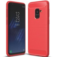 TPU чехол Slim Series для Samsung A530 Galaxy A8 (2018) Красный (12088)