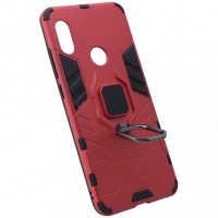 Ударопрочный чехол Transformer Ring for Magnet для Xiaomi Redmi Note 5 Pro/Note 5 (DC) Красный (29629)