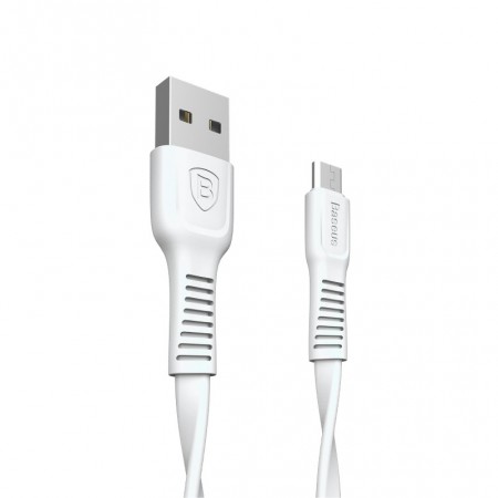 Дата кабель Baseus Tough USB to MicroUSB 2A (1m) Белый (13871)