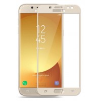 Защитное стекло Mocolo (full glue) для Samsung J730 Galaxy J7 (2017) Золотой (16091)