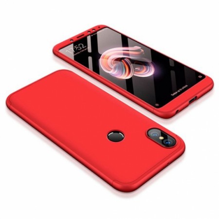 Пластиковая накладка GKK LikGus 360 градусов для Xiaomi Redmi Note 6 Pro Червоний (1317)