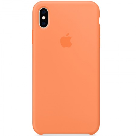 Чехол Silicone case (AAA) для Apple iPhone XS Max (6.5'') Помаранчевий (1303)