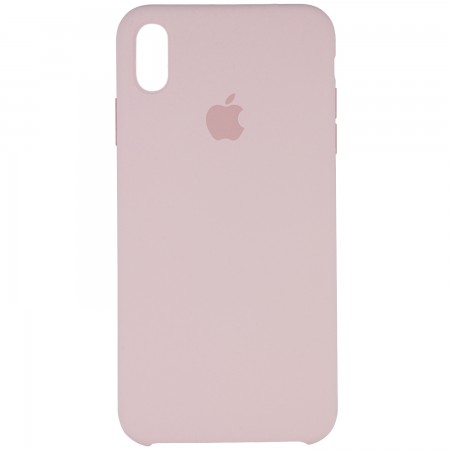 Чехол Silicone case (AAA) для Apple iPhone XS Max (6.5'') Рожевий (1306)