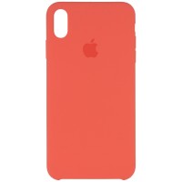 Чехол Silicone case (AAA) для Apple iPhone XS Max (6.5'') Помаранчевий (17277)