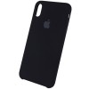 Чехол Silicone case (AAA) для Apple iPhone XS Max (6.5'') Черный (1307)