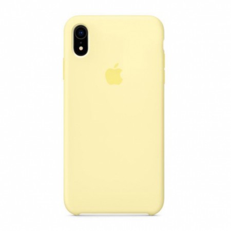 Чехол Silicone case (AAA) для Apple iPhone X (5.8'') / XS (5.8'') Желтый (1298)