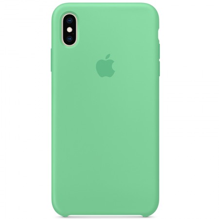 Чехол Silicone case (AAA) для Apple iPhone X (5.8'') / XS (5.8'') Зелёный (1302)