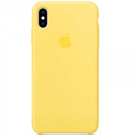 Чехол Silicone case (AAA) для Apple iPhone X (5.8'') / XS (5.8'') Желтый (1301)