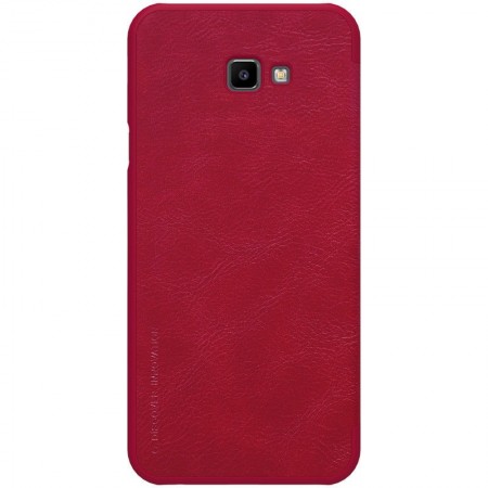 Кожаный чехол (книжка) Nillkin Qin Series для Samsung Galaxy J4+ (2018) Красный (1324)