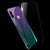 TPU+Glass чехол Gradient HELLO для Xiaomi Redmi Note 6 Pro Фиолетовый (1346)