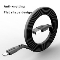 Дата кабель Baseus Tough USB to Lightning 2A (1m) Черный (13875)