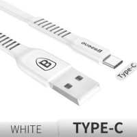 Дата кабель Baseus Tough USB to Type-C 2A (1m) Білий (13876)