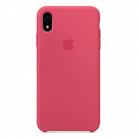 Чехол Silicone case (AAA) для Apple iPhone XR (6.1'') Розовый (1366)