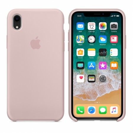 Чехол Silicone case (AAA) для Apple iPhone XR (6.1'') Рожевий (1363)
