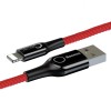 Дата кабель Baseus C-shaped (со световым индикатором) USB to Lightning 2.4A (1m) (CALCD) Красный (28737)