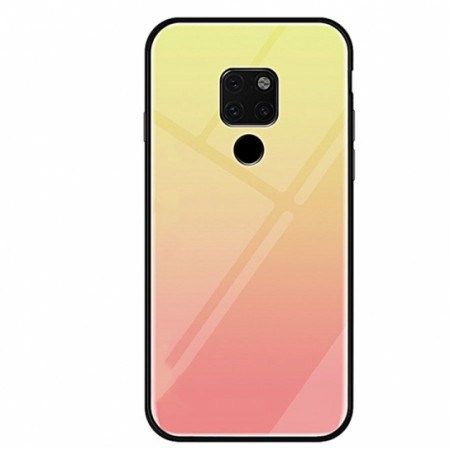 TPU+Glass чехол Gradient series для Huawei Mate 20 Розовый (12144)