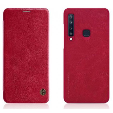 Кожаный чехол (книжка) Nillkin Qin Series для Samsung Galaxy A9 (2018) Красный (1374)