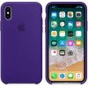 Чехол Silicone Case (AA) для Apple iPhone XS Max (6.5'') Фіолетовий (1390)