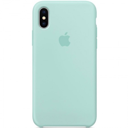 Чехол Silicone Case (AA) для Apple iPhone XS Max (6.5'') Бірюзовий (1381)