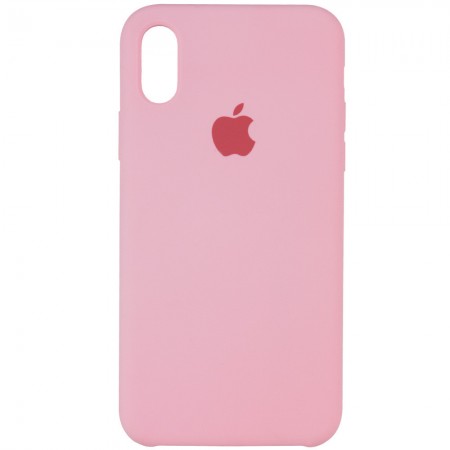 Чехол Silicone Case (AA) для Apple iPhone XS Max (6.5'') Розовый (1391)