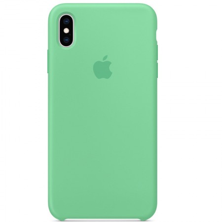 Чехол Silicone Case (AA) для Apple iPhone XS Max (6.5'') М'ятний (1392)