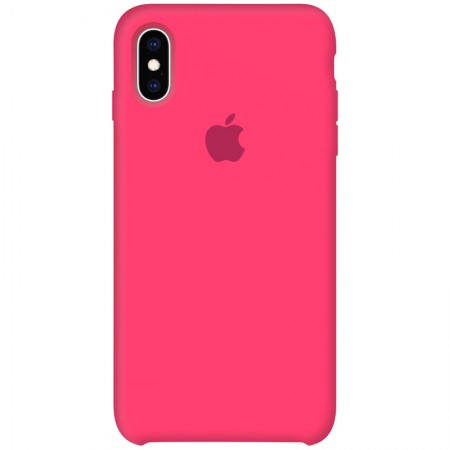 Чехол Silicone Case (AA) для Apple iPhone XS Max (6.5'') Розовый (23636)