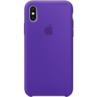Чехол Silicone Case (AA) для Apple iPhone XS Max (6.5'') Сиреневый (1388)