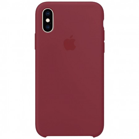 Чехол Silicone Case (AA) для Apple iPhone XS Max (6.5'') Красный (1387)