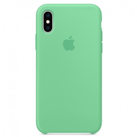 Чехол Silicone Case (AA) для Apple iPhone XS Max (6.5'') Зелений (1382)
