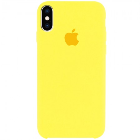 Чехол Silicone Case (AA) для Apple iPhone XS Max (6.5'') Желтый (1394)