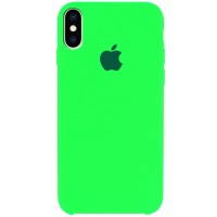 Чехол Silicone Case (AA) для Apple iPhone XS Max (6.5'') Салатовый (1406)
