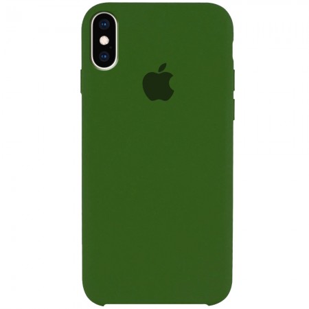 Чехол Silicone Case (AA) для Apple iPhone XS Max (6.5'') Зелений (1404)