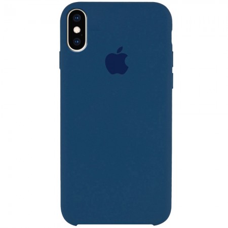 Чехол Silicone Case (AA) для Apple iPhone XS Max (6.5'') Синій (1407)