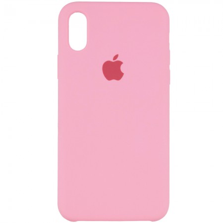 Чехол Silicone Case (AA) для Apple iPhone XS Max (6.5'') Розовый (1377)